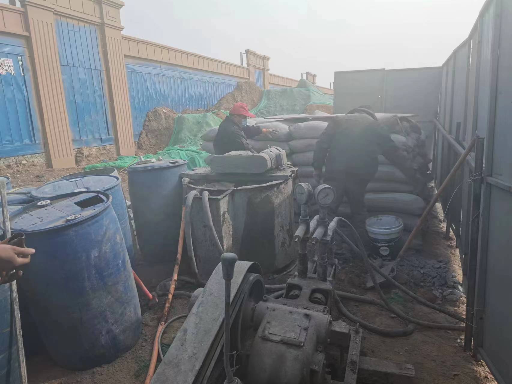 清新地基沉降注浆加固